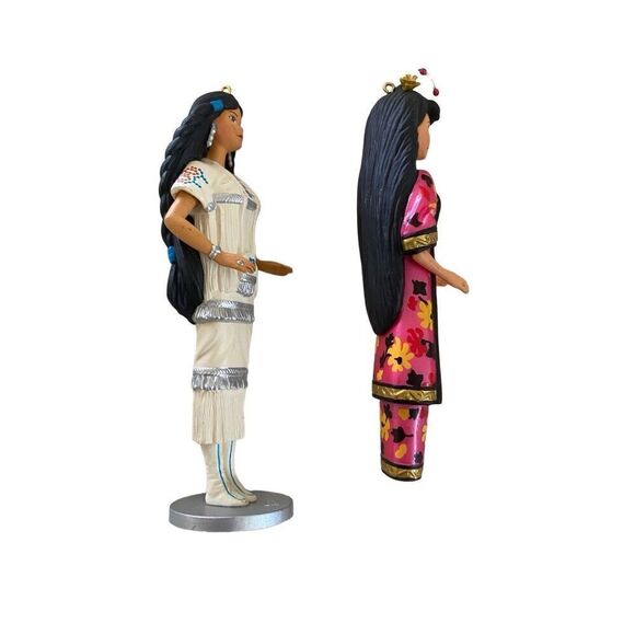 Set of 2 Barbie 96 97 Native Chinese Barbie Holiday Ornament Mini Collectible Do - Picture 4 of 9